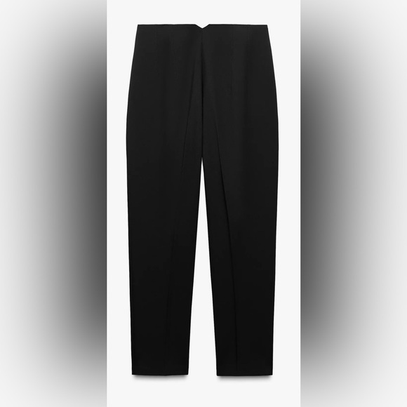 NWOT ZARA Pants With a High Waist Black - Picture 4 of 8